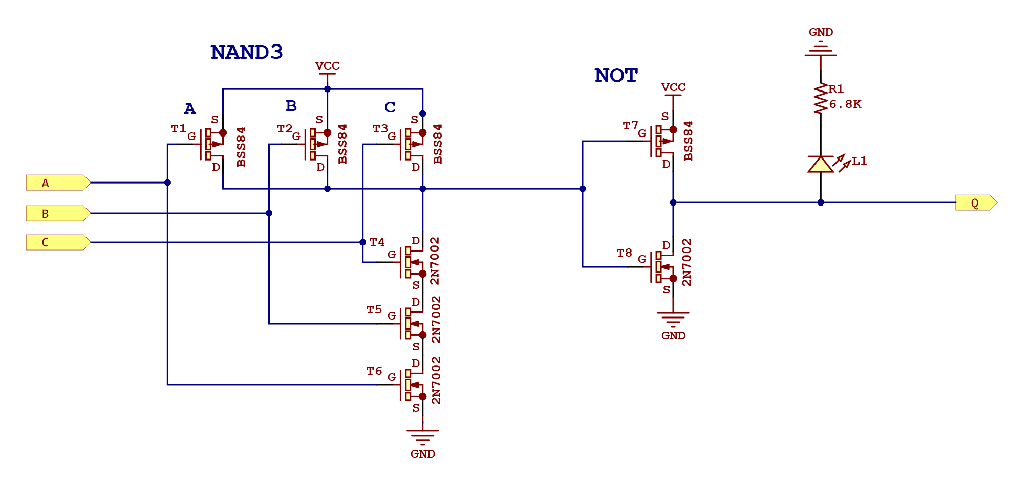 AND3 gate schematic