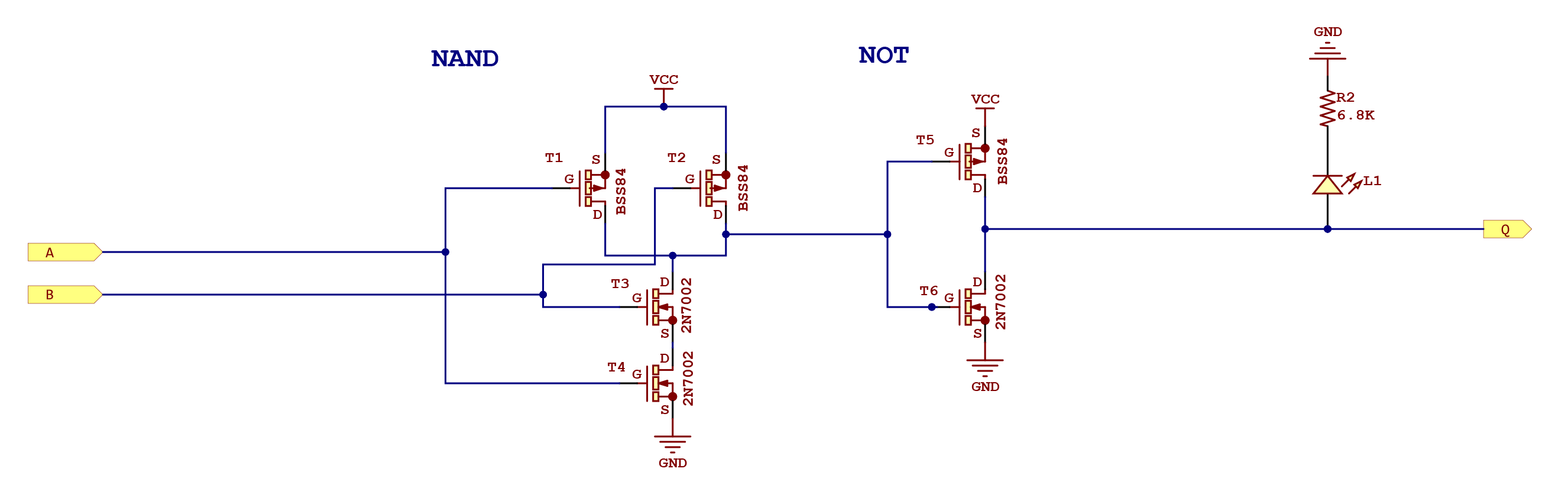 AND gate schematic