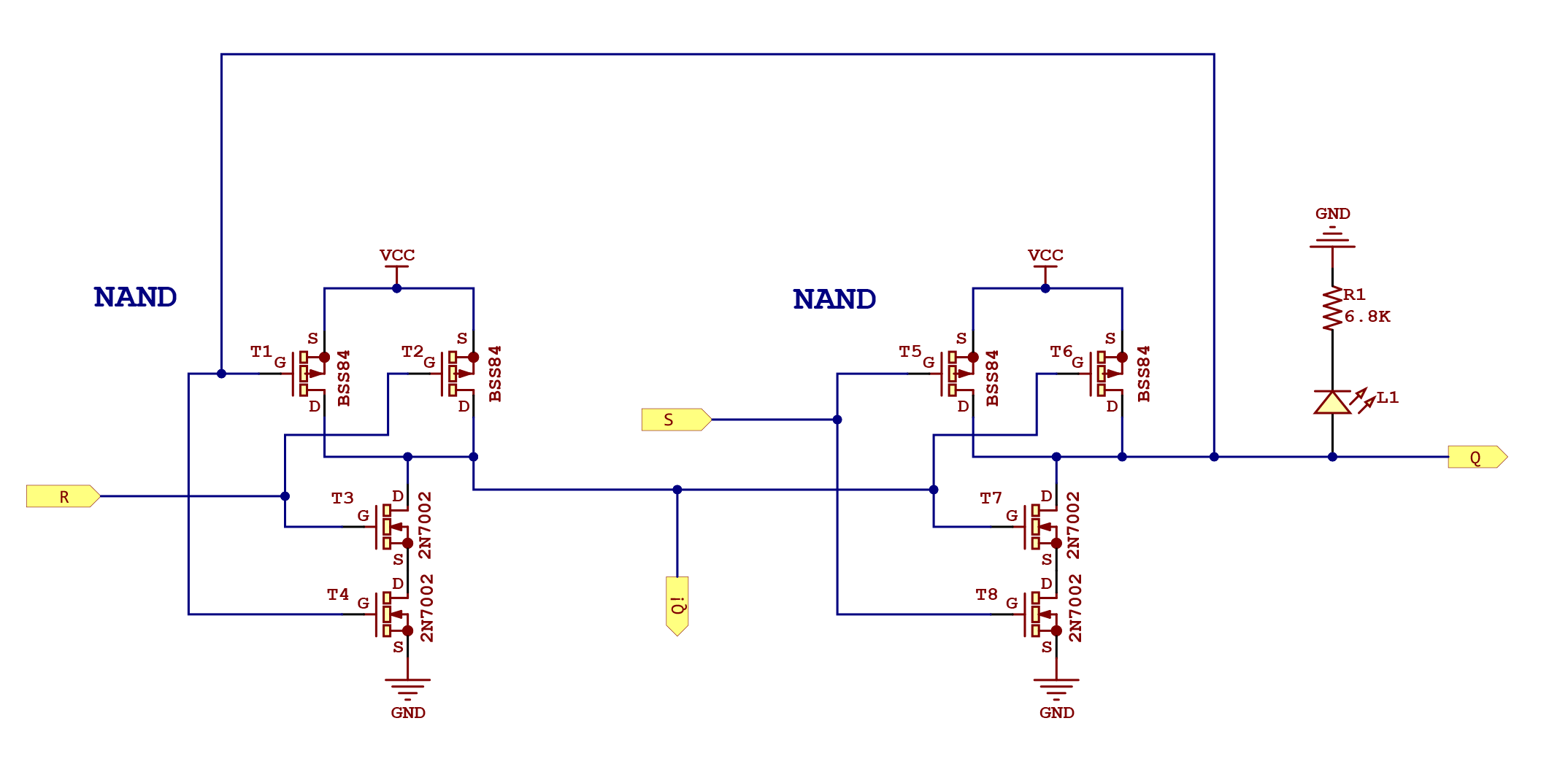 SR Latch module schematic