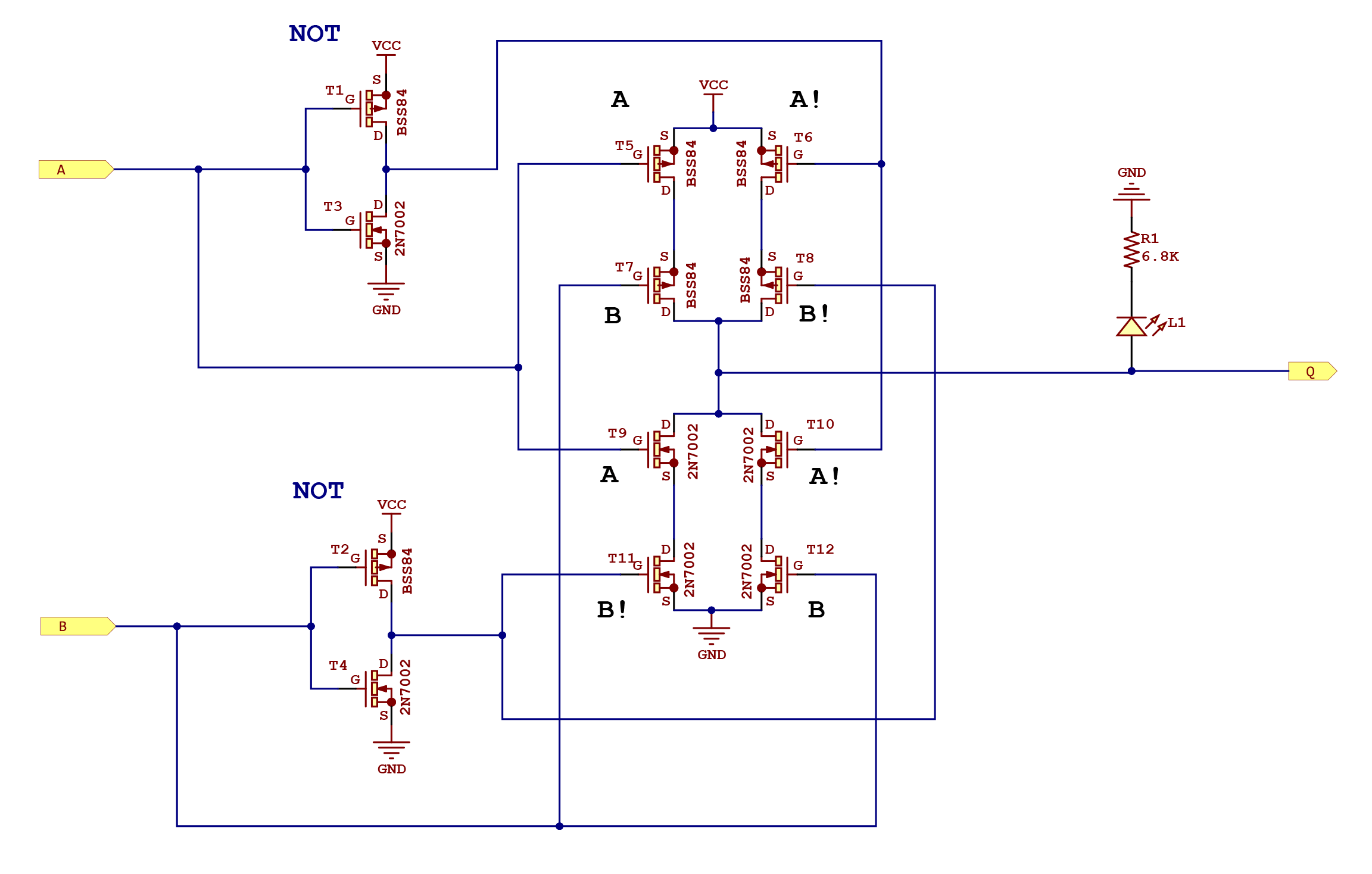 XNOR gate schematic